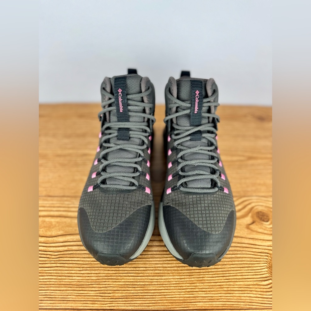 Women’s Columbia Radlock Mid Gray Pink Hiking Boots Outdoors Sz 9.5 - Picture 7 of 11